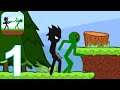 Stickman vs Zombies Gameplay Walkthrough Part 1 (IOS/Android)