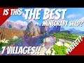 The Best Minecraft Seed? SEVEN Villages Near Spawn & Many Beautiful Minecraft Biomes (Avomance 2019)