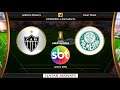 Atlético-MG x Palmeiras 28/09/2021 ⇒ Copa Libertadores da América 2021 SBT • semifinais - PES 2021