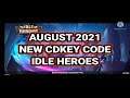 AUGUST 2021 NEW CDKEY CODE IDLE HEROES