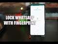 How to Lock WhatsApp with Fingerprint Scanner Natively