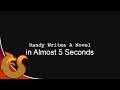 Randy Writes A Novel in Almost 5 Seconds