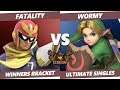 Standoff 2019 - Fatality (Captain Falcon) Vs. LSG | Wormy (Young Link) Smash Ultimate Winners 3