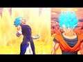 Super Saiyan Blue Majin Vageta Transformation Vs SSB Goku Dragon Ball Z Kakarot Mod
