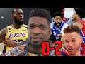WHAT THE HELL... LAKERS vs PISTONS/76ERS FULL GAME HIGHLIGHTS