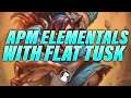 APM Elementals with Flat Tusk - Craziest Game in Awhile | Dogdog Hearthstone Battlegrounds