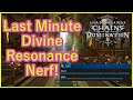 Divine Resonance Last Minute Major Nerf | Instant Reactions | Retribution Paladin