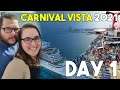 Embarkation & E-Muster | Carnival Vista 2021 Cruise Vlog Day 1