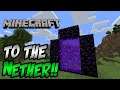 INTO THE NETHER!! Minecraft Let's Play - Part 4