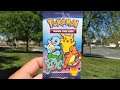 #Shorts #PokemonCards #McDonalds  #TCG Opening a 25th Anniversary Pokemon Booster Pack at the park.