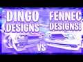10 Dingo Designs Vs 10 Fennec Designs! (Rocket League Car Designs)