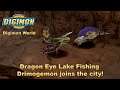 Digimon World HD Remaster Gameplay Part 25 - Dragon Eye Lake Fishing ~ Drimogemon joins the city!