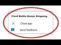 How To Fix Fleet Battle Apps Keeps Stopping Error Android - Fix Fleet Battle App Not Open Problem