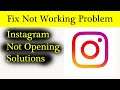 Instagram Not Opening Problem in Android & Ios Mobile | How To Fix Instagram Not Working Error