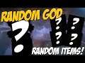 RANDOMIZED GOD AND ITEMS! Can I win with a completely random build and character?!