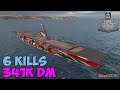 World of WarShips | Chkalov | 6 KILLS | 341K Damage - Replay Gameplay 4K 60 fps