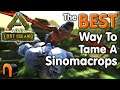ARK How To TAME A SINOMACROPS In Real Time Step By Step! #ARK
