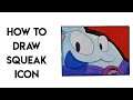 How to draw Squeak Icon - Brawl Stars Step by Step