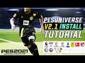 PES 2021 | PESUNIVERSE V2.1 OPTION FILE INSTALL TUTORIAL