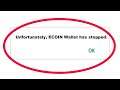 How To Fix Unfortunately ECOIN Wallet Has Stopped Error in Android & Ios Mobile Phone