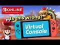 Is Nintendo messing up their classic and Virtual Console games with Switch Online?
