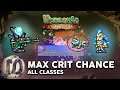 Max Critical Strike Chance, Terraria 1.4 Journey's End, Crit Chance ALL CLASSES. 160%