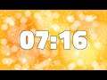 7 MINUTES AND 16 SECONDS TIMER COUNTDOWN [436 seconds - 7:16]