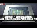 AMD Navi 14 Benchmark Leaks | AMD Updates Roadmaps for RDNA 2 & Zen