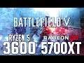 Battlefield V on Ryzen 5 3600 + RX 5700 XT 1080p,1440p benchmarks!