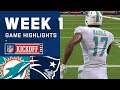 Dolphins vs. Patriots Week 1 - Madden 21 Simulation Highlights (Updated Rosters)