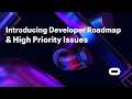 Introducing Developer Roadmap & High Priority Issues | Oculus For Developers