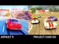 Project Cars Go Vs ASPHALT 9 | Max Graphic Test 60Fps Mode