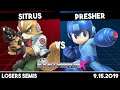 Sitrus (Fox) vs Presher (Megaman) | Losers Semis | Synthwave X #2