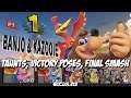 Banjo & Kazooie - All Taunts, Final Smash & Victory Poses | Super Smash Bros Ultimate