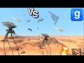 F15 Fighter Jets VS War Of the Worlds TRIPODS  SNPC Fight on Mars Crater Garry's Mod