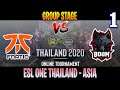 Fnatic vs BOOM Game 1 | Bo3 | Groupstage ESL ONE THAILAND ASIA 2020 | DOTA 2 LIVE
