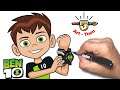 how to draw Ben 10 from Ben 10 vs the Universe movie Step by step easy