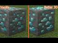 Minecraft Vanilla vs Better 3D | Texture Comparison
