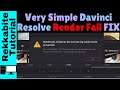 SOLVED: Davinci Resolve Render Job Failed... Easy step by step fix