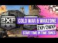 Black Ops Cold War, Warzone 2XP & 2WXP Start Time In Time Zones, All Platforms, December 18-19