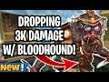 DROPPING 3K DAMAGE WITH BLOODHOUND! (APEX LEGENDS GAMEPLAY)
