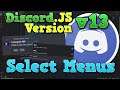 [NEW] How To Make a SELECT MENU for a Discord Bot || Discord.JS v13 2022