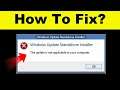 Solve The Update Is Not Applicable To Your Computer Windows 7/8/10 | SP SKYWARDS