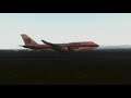 United Airlines 747-400 landing at Honolulu [X-Plane 11]