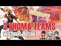 3 Fun Thoma Teams to play without Hutao | Thoma Showcase Genshin