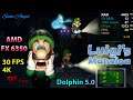 Dolphin 5.0 • 30 FPS • 4K | Luigi's Mansion - FX 6350 | GTX 1660 Super