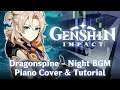 【Genshin Impact OST】 Dragonspine Night BGM - Piano Cover & Tutorial + Sheet Music