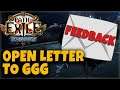 [POE 3.15] An Open Letter To GGG - My Feedback For Path of Exile