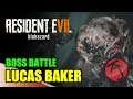 Resident Evil 7 - BOSS BATTLE: CHRIS VS LUCAS BAKER