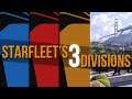 Starfleet's Divisions (Science/Operations/Command)